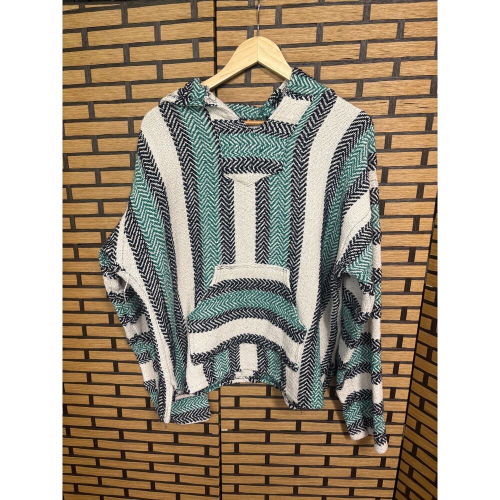 Baja Joe Teal‎ And White Hoodie Size XXL